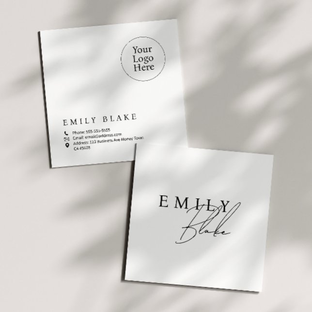 Simple Modern Square Business Card (Creator Uploaded)