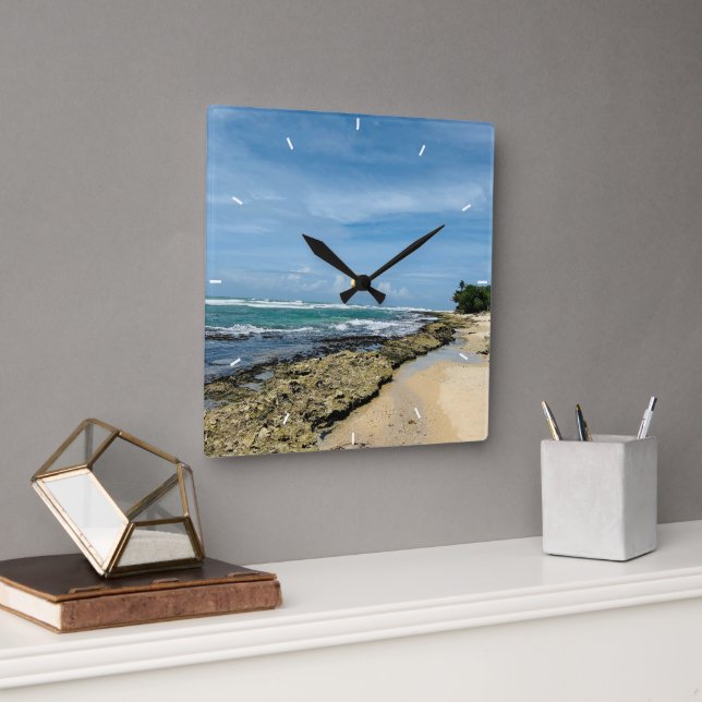 Simple Modern Square Square Wall Clock (Office)