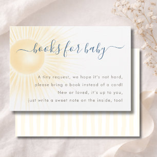 Simple Modern Sunshine Shower Books For Baby Thank You Card