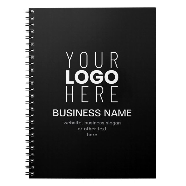 Simple Modern Template for Your Business Logo Notebook (Front)