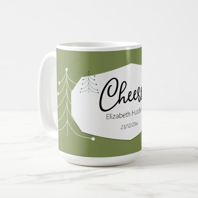Simple Modern Tree pattern Coffee Mug (Front Left)