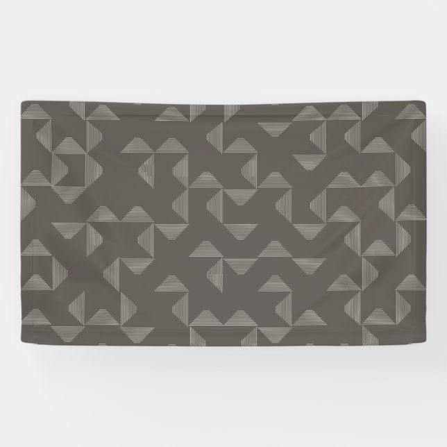 Simple, modern, trendy geometric graphic pattern banner (Horizontal)