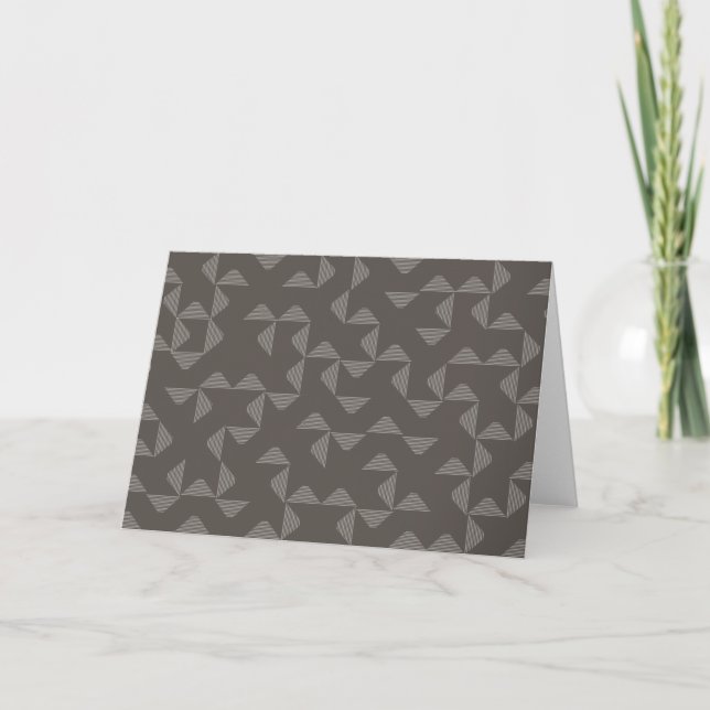 Simple, modern, trendy geometric graphic pattern card (Front)