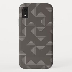 Simple, modern, trendy geometric graphic pattern iPhone XR case