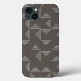 Simple, modern, trendy geometric graphic pattern iPhone 13 case