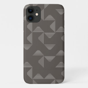 Simple, modern, trendy geometric graphic pattern iPhone 11 case