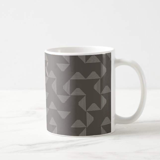 Simple, modern, trendy geometric graphic pattern coffee mug (Right)