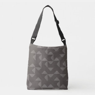 Simple, modern, trendy geometric graphic pattern crossbody bag
