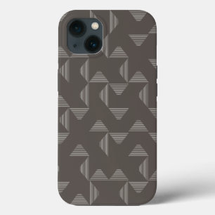 Simple, modern, trendy geometric graphic pattern iPhone 13 case