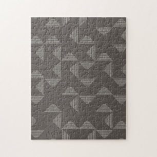 Simple, modern, trendy geometric graphic pattern jigsaw puzzle