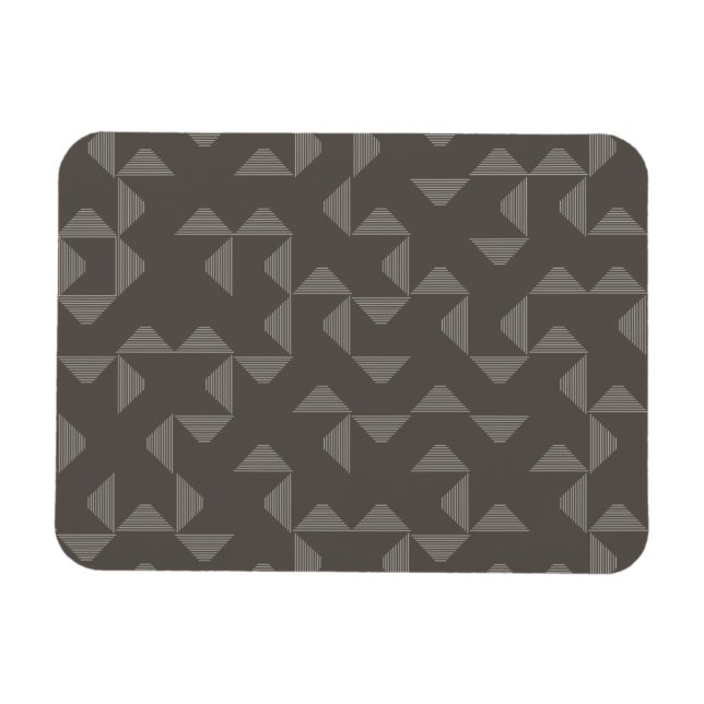 Simple, modern, trendy geometric graphic pattern magnet (Horizontal)