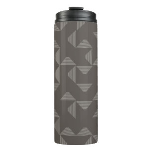 Simple, modern, trendy geometric graphic pattern thermal tumbler