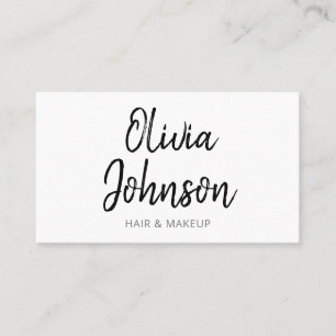 Simple Modern Trendy Hand Lettered Business Card