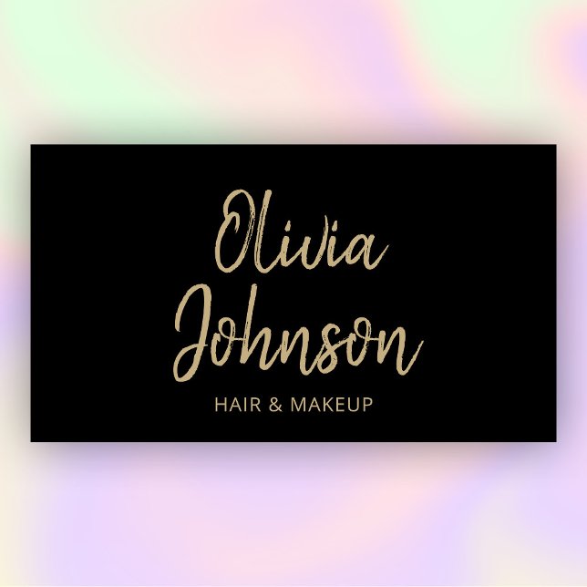 Simple Modern Trendy Hand Lettered Business Card (Creator Uploaded)