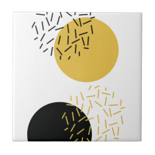 Simple, modern, trendy urban geometric graphic art ceramic tile