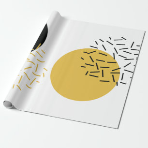 Simple, modern, trendy urban geometric graphic art wrapping paper