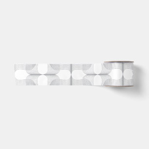 Simple, modern, trendy wavy graphic design pattern satin ribbon