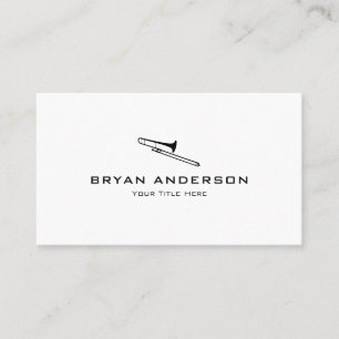 Simple & Modern Trombone Business Card