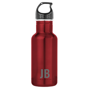Simple Modern Typography Monogrammed 532 Ml Water Bottle