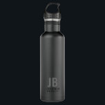 Simple Modern Typography Monogrammed 710 Ml Water Bottle<br><div class="desc">Simple Modern Typography Monogrammed Stainless Steel Water Bottle</div>