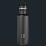 Simple Modern Typography Monogrammed 710 Ml Water Bottle<br><div class="desc">Simple Modern Typography Monogrammed Stainless Steel Water Bottle</div>