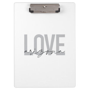 Simple, modern, urban, cool design Love Arizona Clipboard