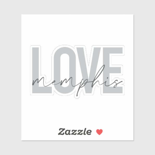 Simple, modern, urban, cool design Love Memphis (Sheet)