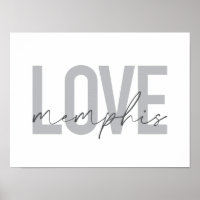 Simple, modern, urban, cool design Love Memphis