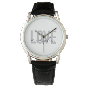 Simple, modern, urban, cool design Love Memphis Watch