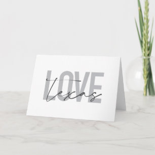 Simple, modern, urban, cool design Love Texas Card