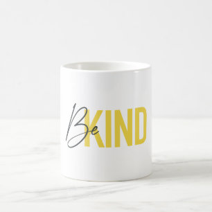 Simple, modern, urban cool vibrant design Be Kind Coffee Mug