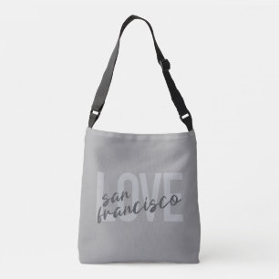 Simple, modern, urban design Love San Francisco Crossbody Bag