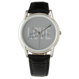 Simple, modern, urban design Love San Francisco Watch