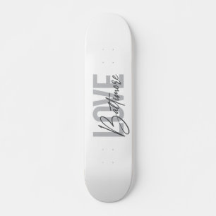 Simple, modern urban trendy design Love Baltimore Skateboard