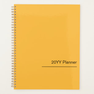 Simple Modern Warm Yellow Yearly Planner