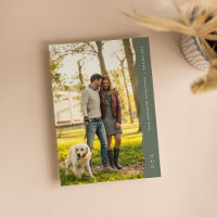 Simple modern wavy edge sage green photo