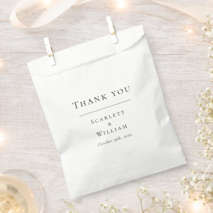 Simple Modern Wedding Favour Bag