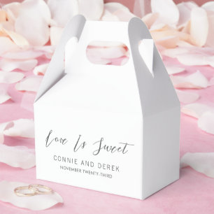 Simple Modern Wedding Favour Box
