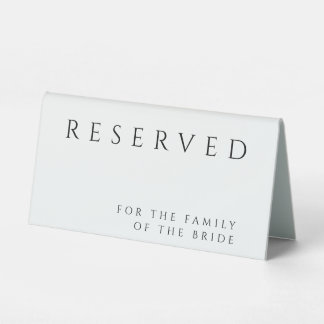 Simple & Modern Wedding Reserved