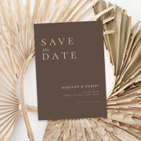 Simple Modern Wedding Save the Date