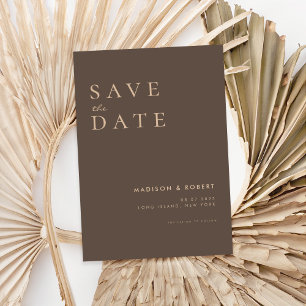 Simple Modern Wedding Save the Date
