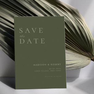 Simple Modern Wedding Save the Date