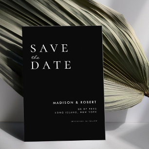 Simple Modern Wedding Save the Date