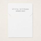 Simple Modern White Necklace Bracelet Display Card