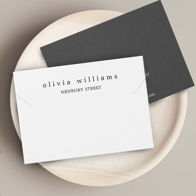 Simple Modern White Necklace Bracelet Display Card (Creator Uploaded)