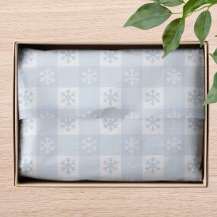 Simple Modern Winter Snowflake Christmas Holiday Tissue Paper