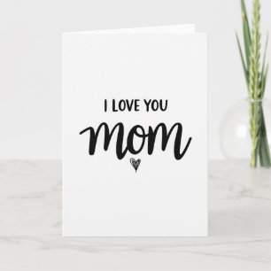 Simple Moms Day Love Card
