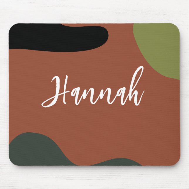 Simple monogram Abstract and colours for minimalis Mouse Pad (Front)