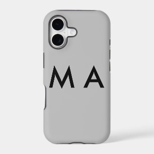 Simple monogram add your name letter man minimal t