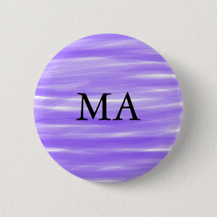 Simple monogram add your name letter man minimal t 6 cm round badge